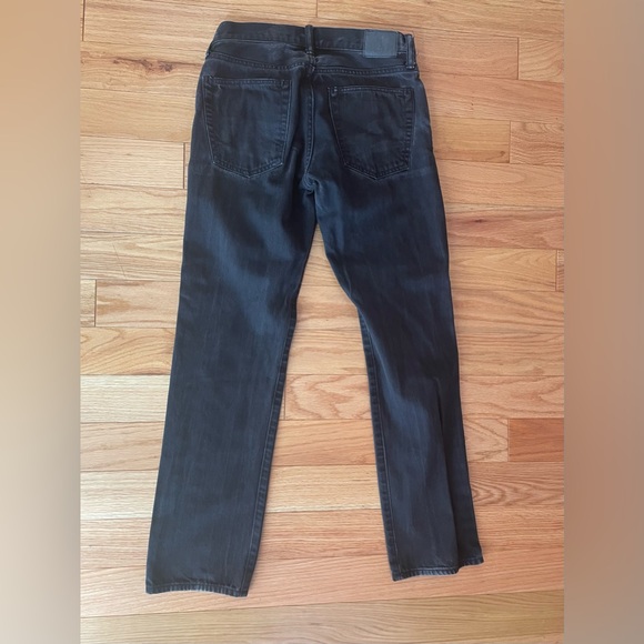 Gap 1969 Straight Jeans Mens 29x30 Charcol Black  Denim - Picture 2 of 3